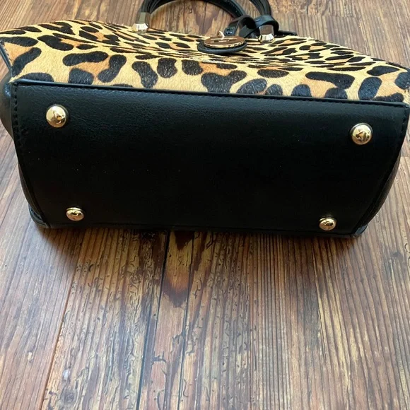 Dune of London leopard print handbag/crossbody bag - Picture 3 of 8